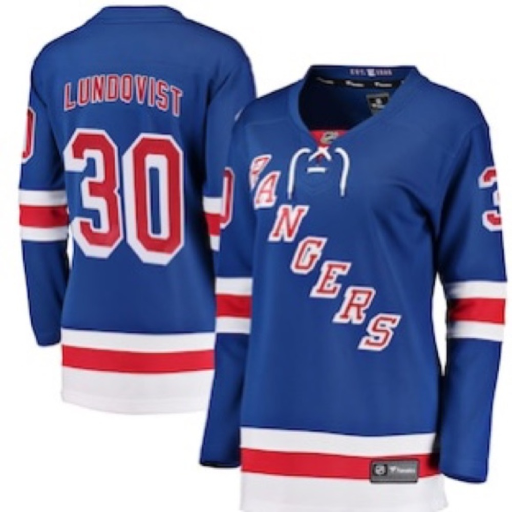 NHL Rangers Women’s Lundqvist Jersey